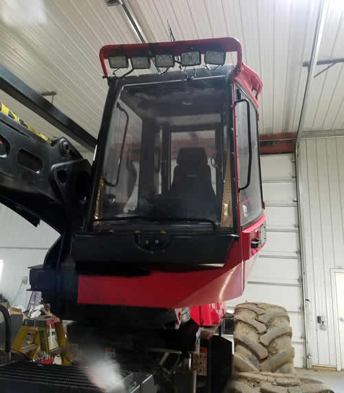 Logging Equipment Glass Repair and Replacmenet Medford Wisconsin